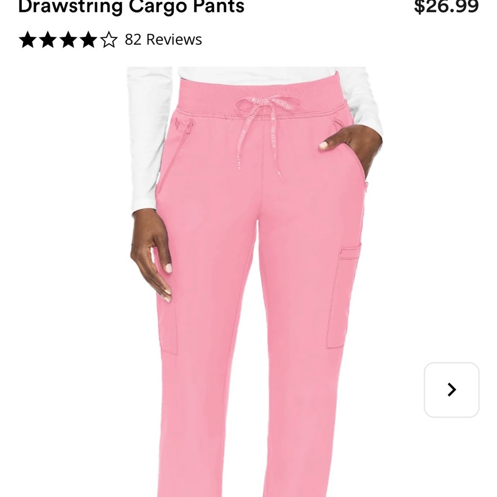 MedCouture Insight scrub pants TAFFY PINK large